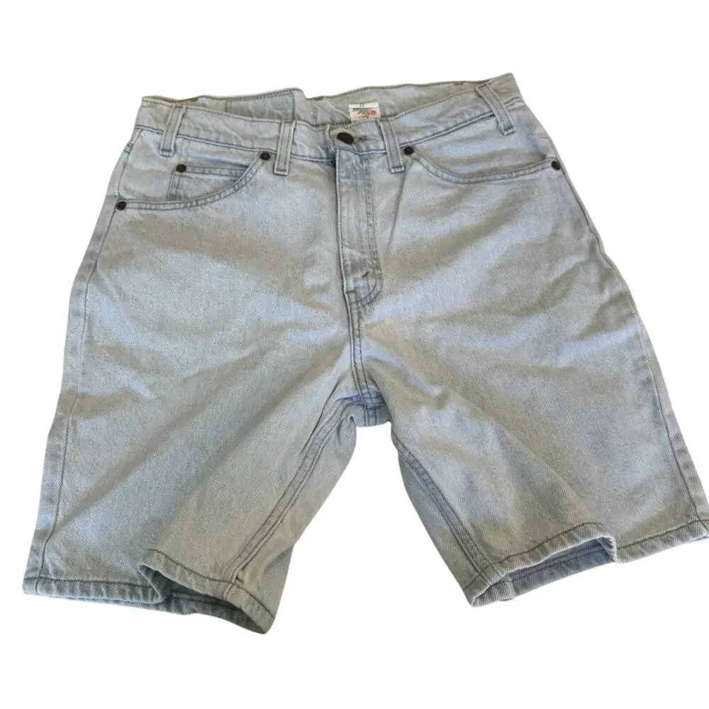 Vintage 1990s Levi's 550 Orange Tab USA Denim Shorts 32 Jorts 9